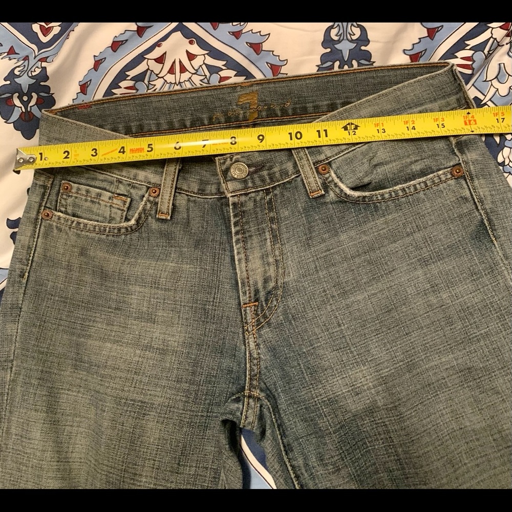 7 For All Mankind Bootcut Jeans Size 28 light wash - Picture 9 of 10